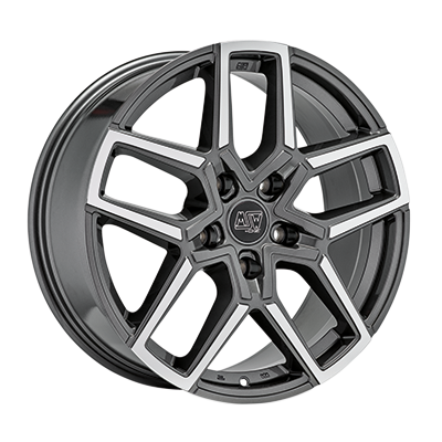 MSW MSW 52 GLOSS GUN METAL FULL POLISHED - 20x8.5 - 5x112 - CB: 73 - ET45