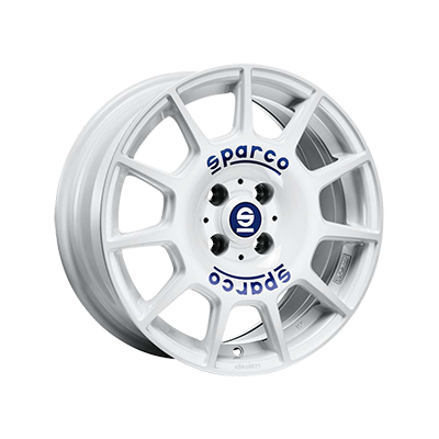 Sparco SPARCO TERRA WHITE BLUE LETTERING - 16x7 - 4x108 - CB: 65.1 - ET25 Sparco SPARCO TERRA WHITE BLUE LETTERING - 16x7 - 4x108 - CB: 65.1 - ET25