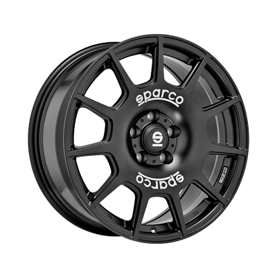 Sparco SPARCO TERRA MATT BLACK WHITE LETTERING - 16x7 - 5x100 - CB: 63.4 - ET35