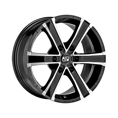 MSW SAHARA 6 MSW GLOSS BLACK FULL POLISHED - 18x8 - 6x114.3 - CB: 66.1 - ET43