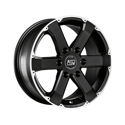 MSW MSW 46 MATT BLACK FULL POLISHED - 17x7.5 - 6x114.3 - CB: 66.1 - ET30