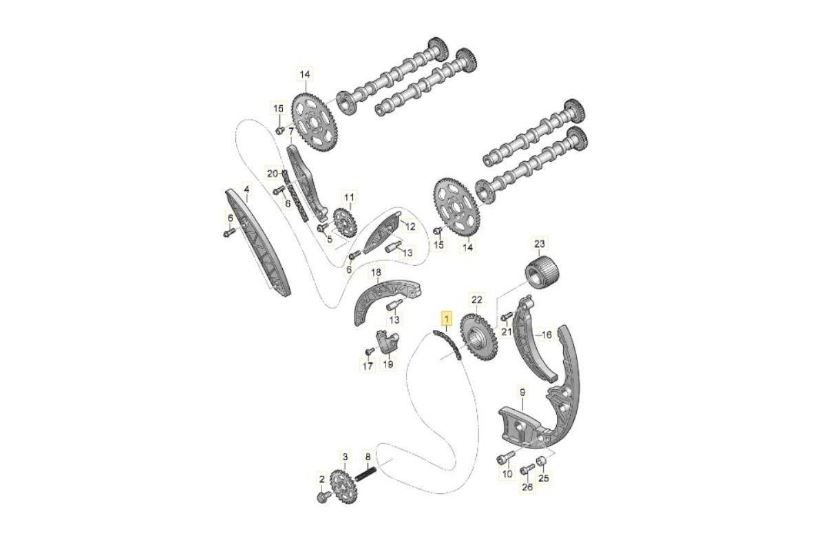 OE VAG 3.0 TDI V6 Complete Timing Chain Kit incl. Fitting Kit OE VAG 3.0 TDI V6 Complete Timing Chain Kit incl. Fitting Kit