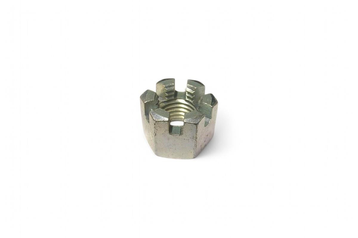 M8 x 1.25 Castle Nut BZP (Bright Zinc Plated)