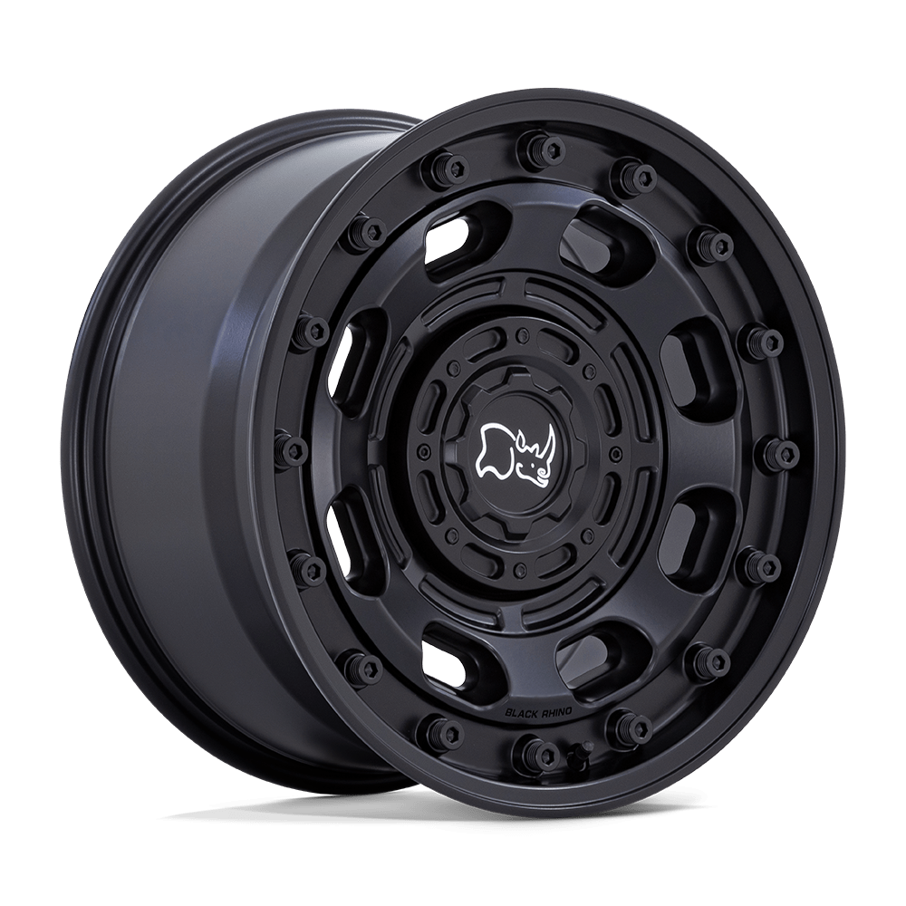 Black Rhino ATLAS MATTE BLACK Alloy Wheel - 17X8 - 5X114.3/5X120 - CB: 74.1 - ET38