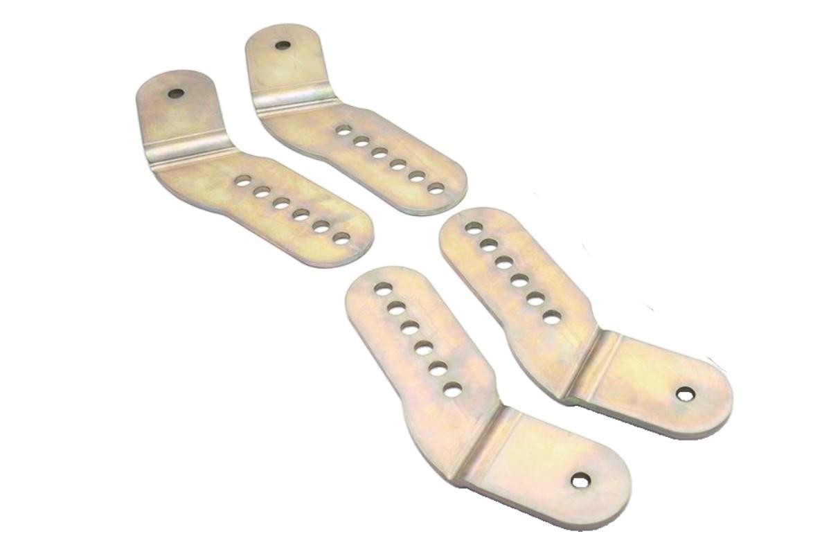 Darkside 6 Hole Adjustable Lowering Shackle Plates for VW Caddy Mk3 / Mk4 2k Darkside 6 Hole Adjustable Lowering Shackle Plates for VW Caddy Mk3 / Mk4 2k