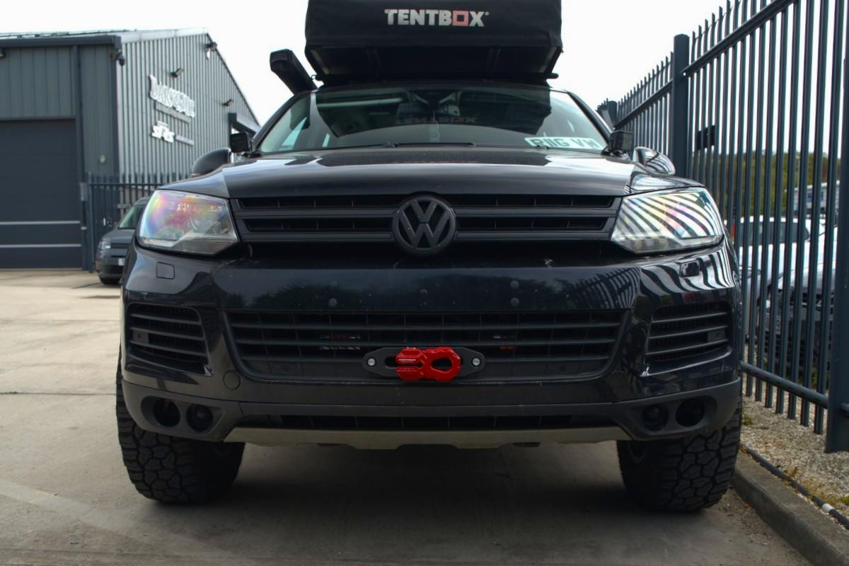 Darkside Front Mount Discrete Winch Plate for VW Touareg 7P