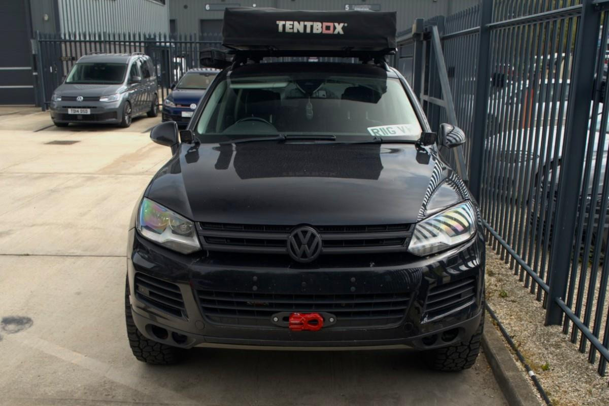Darkside Front Mount Discrete Winch Plate for VW Touareg 7P