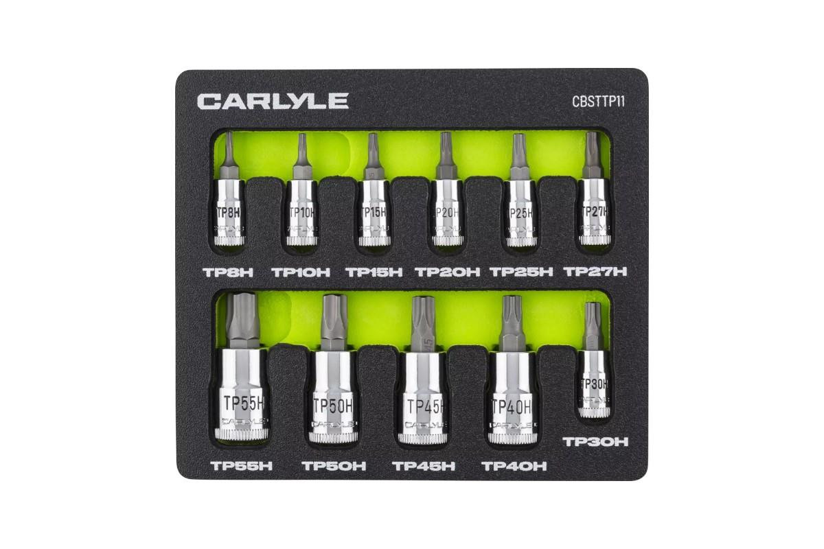 Carlyle 11pc Multi-Drive Standard Depth Torx/Star Plus Bit Chrome Socket Sets Carlyle 11pc Multi-Drive Standard Depth Torx/Star Plus Bit Chrome Socket Sets