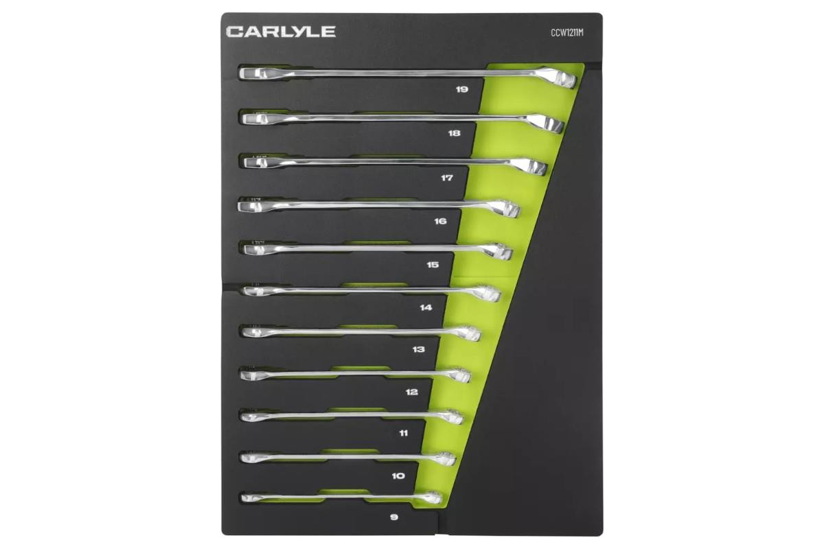 Carlyle 11pc 12 point Combination End Wrench / Spanner Set (9mm-19mm)