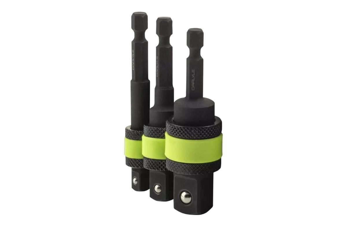 Carlyle 3pc Impact Quick Release Locking Hex Bit Adapter Set