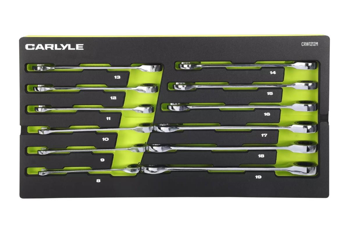 Carlyle 12pc Ratchet Spanner / Wrench 12pt (8mm-19mm) Carlyle 12pc Ratchet Spanner / Wrench 12pt (8mm-19mm)