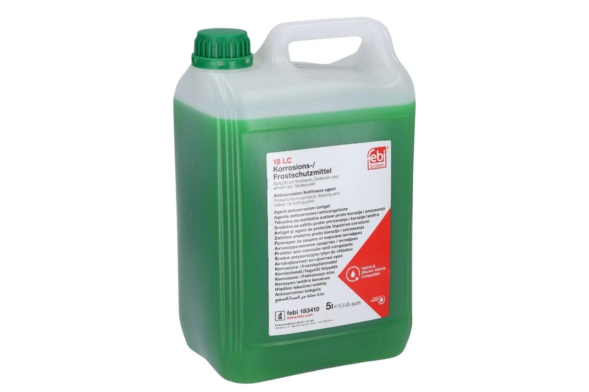 Febi Green AntiFreeze / Coolant 18 LC Concentrate - 5L Bottle - 183410