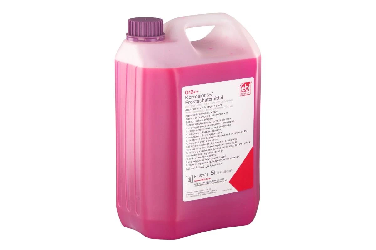 Febi Purple Antifreeze / Coolant G12++ Concentate - 5L Bottle - 37401 Febi Purple Antifreeze / Coolant G12++ Concentate - 5L Bottle - 37401