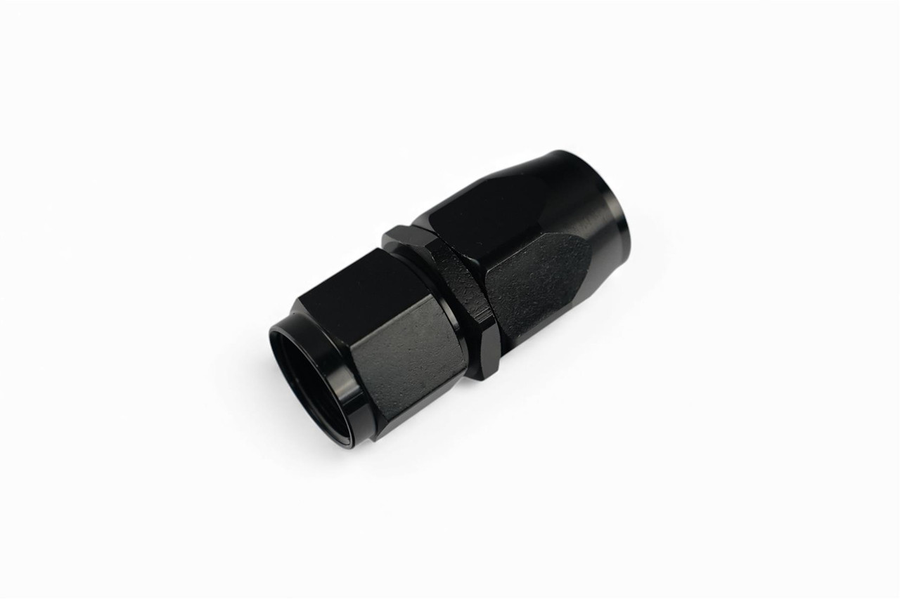 Black AN-8 Swivel Straight Oil Cooler Fitting Black AN-8 Swivel Straight Oil Cooler Fitting