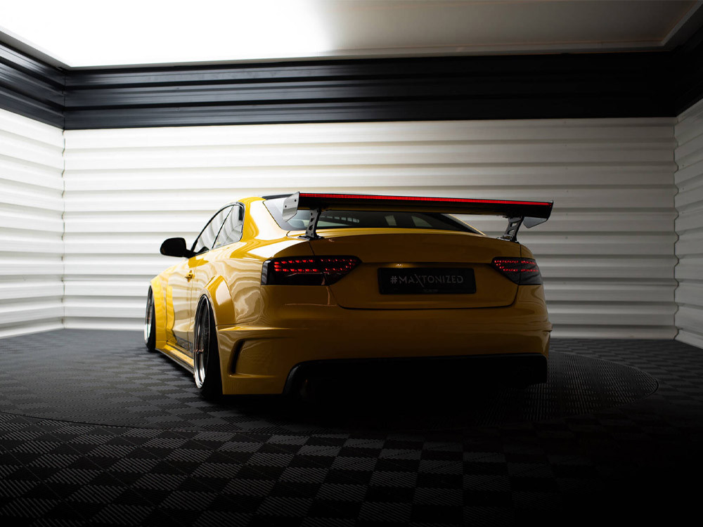 Maxton Carbon Spoiler With External Brackets Uprights + LED Audi A5 Coupe 8T Maxton Carbon Spoiler With External Brackets Uprights + LED Audi A5 Coupe 8T