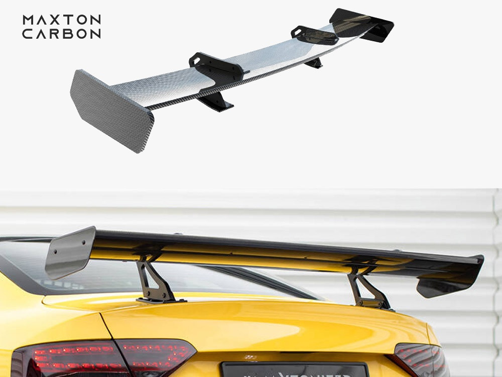Maxton Carbon Spoiler With Upper Swan Mounting Audi A5 Coupe 8T Maxton Carbon Spoiler With Upper Swan Mounting Audi A5 Coupe 8T