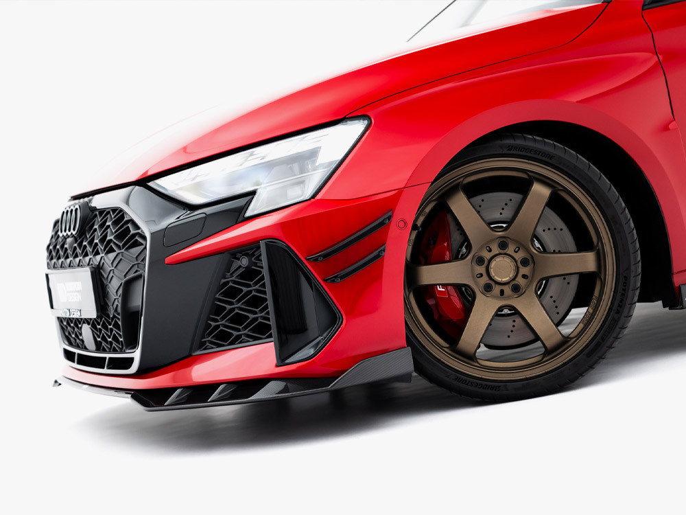 Maxton Prepreg Carbon Fiber Front Splitter Audi RS3 Sedan / Sportback 8Y Facelift Maxton Prepreg Carbon Fiber Front Splitter Audi RS3 Sedan / Sportback 8Y Facelift