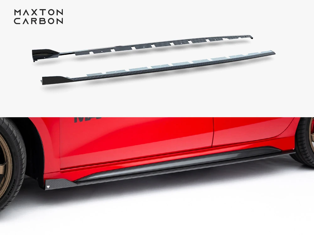 Maxton Prepreg Carbon Fiber Side Skirts V.1 Audi RS3 Sedan / Sportback 8Y / 8Y Facelift Maxton Prepreg Carbon Fiber Side Skirts V.1 Audi RS3 Sedan / Sportback 8Y / 8Y Facelift