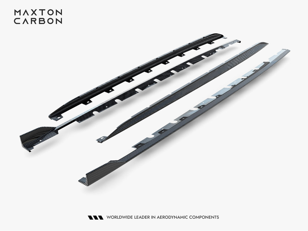 Maxton Set of Prepreg Carbon Fiber Side Skirts Audi RS3 Sedan 8Y Facelift Maxton Set of Prepreg Carbon Fiber Side Skirts Audi RS3 Sedan 8Y Facelift