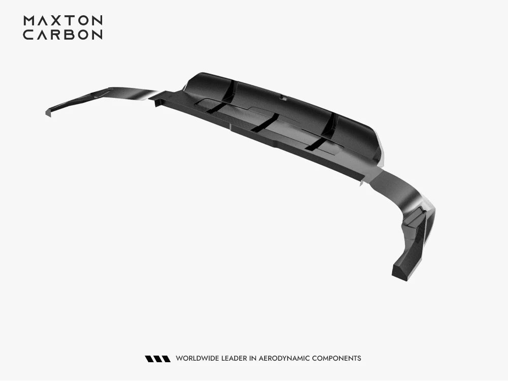 Maxton Prepreg Carbon Fiber Rear Splitter (Vertical Bars) Audi RSQ8 Mk1 Facelift