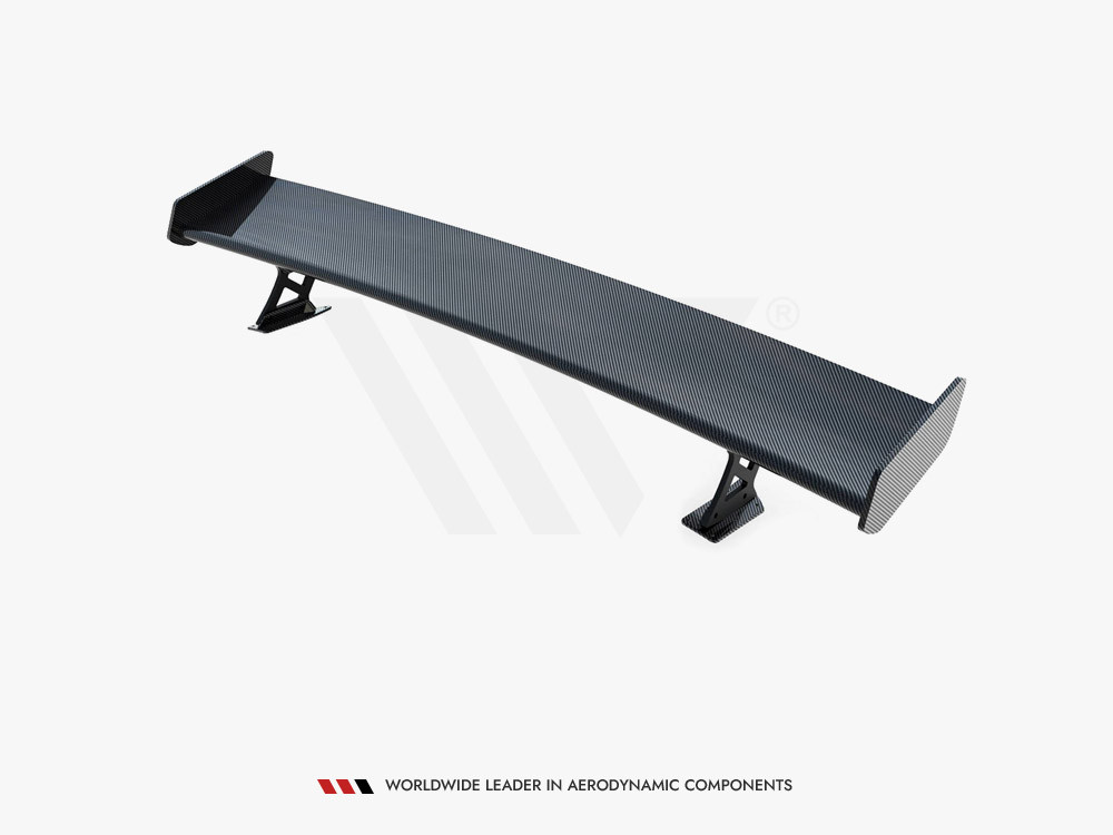 Maxton Carbon Spoiler With External Brackets Uprights + LED Audi A3 / A3 S-Line / S3 / RS3 Sedan 8V / 8V Facelift