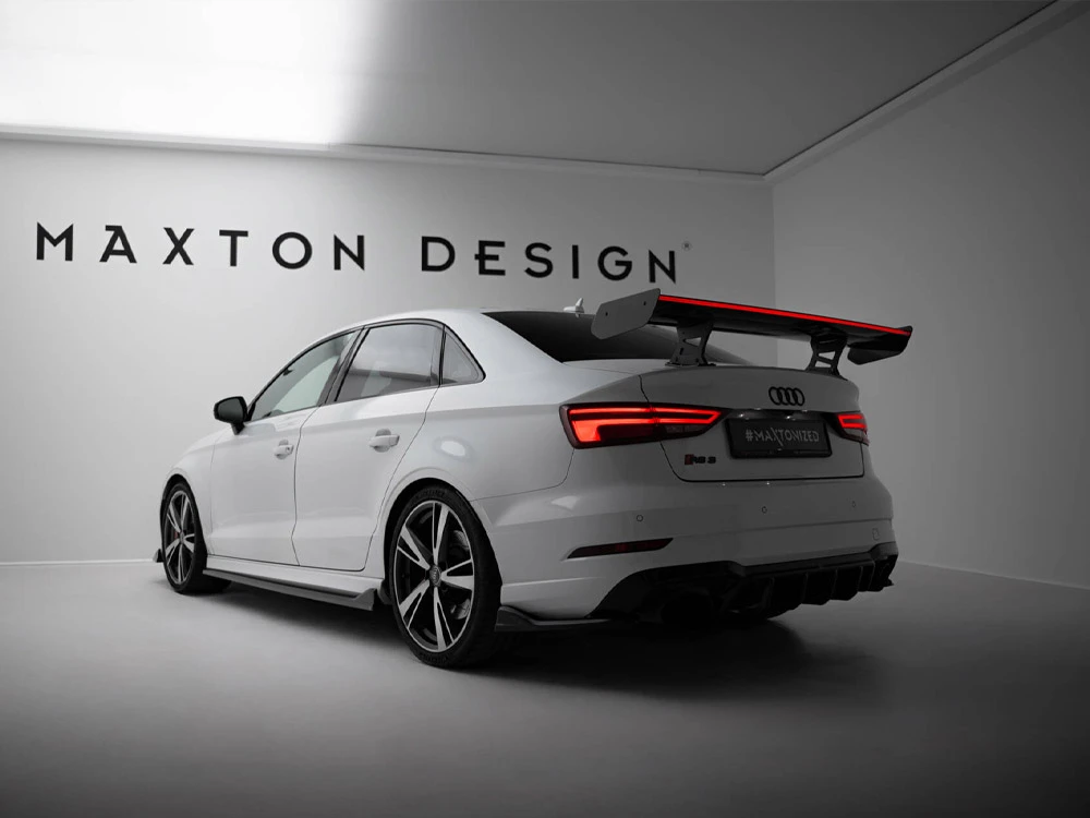 Maxton Carbon Spoiler With Internal Brackets Uprights + LED Audi A3 / A3 S-Line / S3 / RS3 Sedan 8V / 8V Facelift Maxton Carbon Spoiler With Internal Brackets Uprights + LED Audi A3 / A3 S-Line / S3 / RS3 Sedan 8V / 8V Facelift