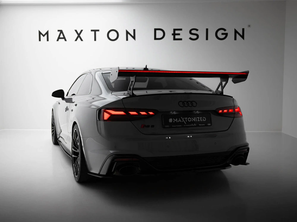 Maxton Carbon Spoiler With External Brackets Uprights V.1 + LED Audi A5 / A5 S-Line / S5 / RS5 Coupe F5 / F5 Facelift Maxton Carbon Spoiler With External Brackets Uprights V.1 + LED Audi A5 / A5 S-Line / S5 / RS5 Coupe F5 / F5 Facelift