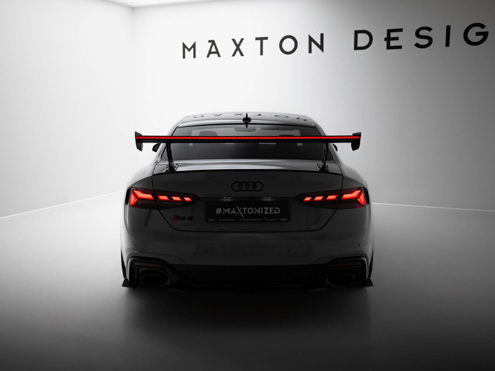 Maxton Carbon Spoiler With External Brackets Uprights V.1 + LED Audi A5 / A5 S-Line / S5 / RS5 Coupe F5 / F5 Facelift Maxton Carbon Spoiler With External Brackets Uprights V.1 + LED Audi A5 / A5 S-Line / S5 / RS5 Coupe F5 / F5 Facelift
