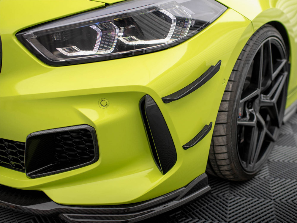 Maxton Carbon Fiber Front Bumper Wings (Canards) BMW 1 F40 M-Pack / M135i Maxton Carbon Fiber Front Bumper Wings (Canards) BMW 1 F40 M-Pack / M135i