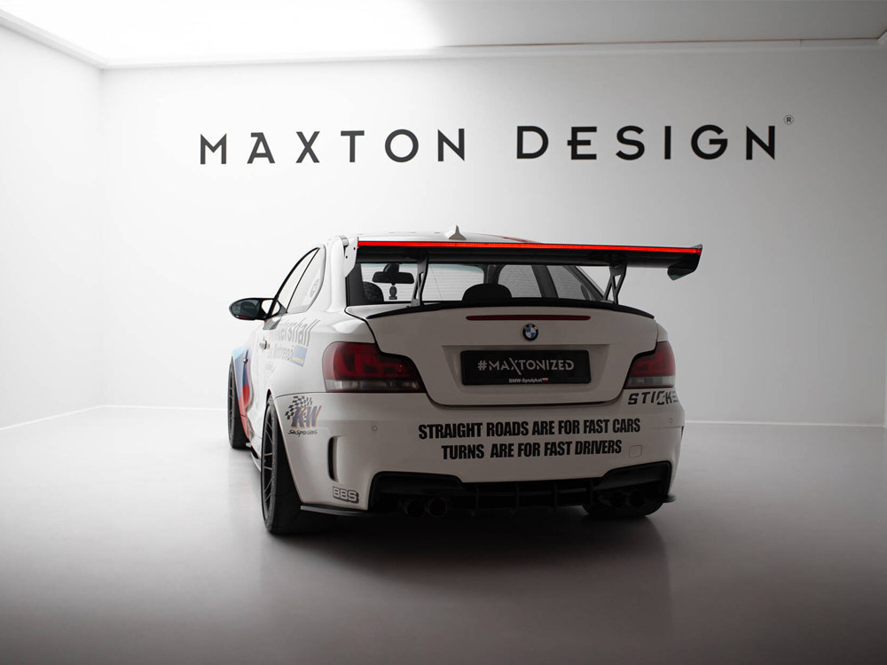 Maxton Carbon Spoiler With Internal Brackets Uprights V.1 + LED BMW 1 M E82 Maxton Carbon Spoiler With Internal Brackets Uprights V.1 + LED BMW 1 M E82