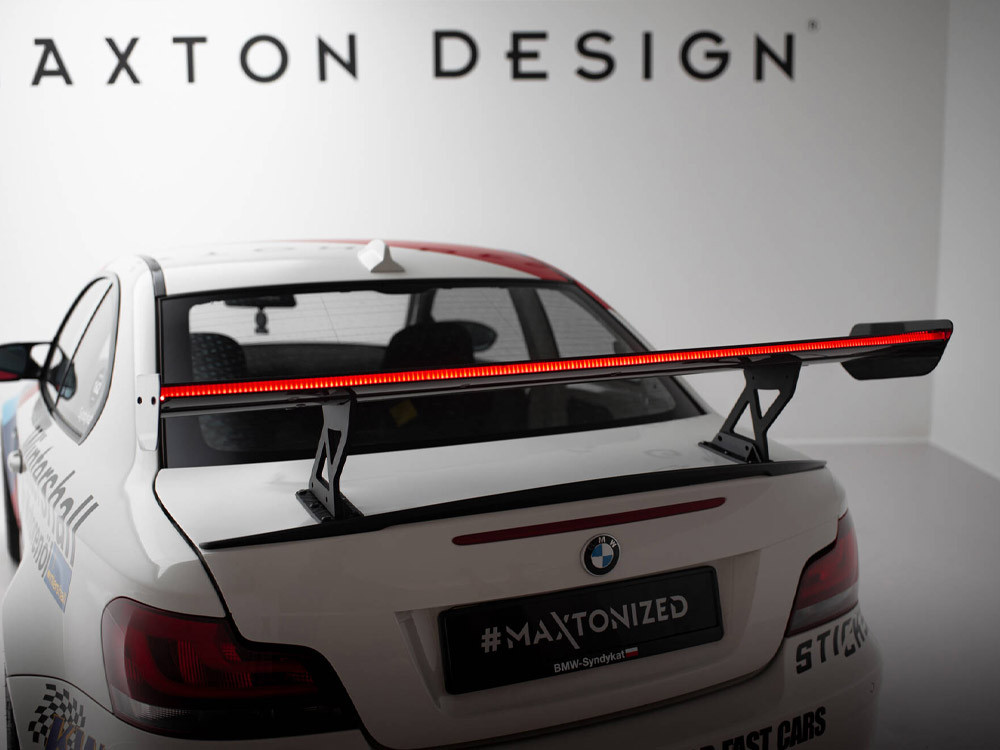 Maxton Carbon Spoiler With Internal Brackets Uprights V.1 + LED BMW 1 M E82 Maxton Carbon Spoiler With Internal Brackets Uprights V.1 + LED BMW 1 M E82