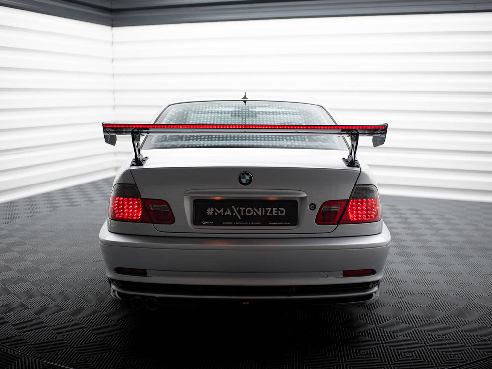 Maxton Carbon Spoiler With External Brackets Uprights + LED BMW 3 Coupe E46 Maxton Carbon Spoiler With External Brackets Uprights + LED BMW 3 Coupe E46