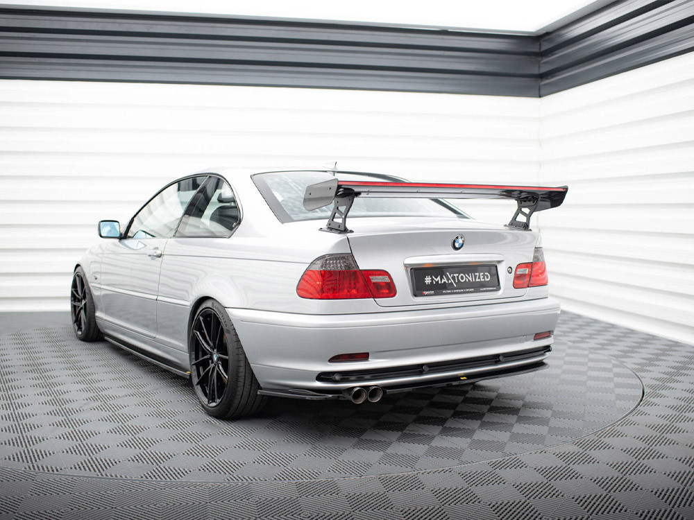 Maxton Carbon Spoiler With External Brackets Uprights + LED BMW 3 Coupe E46 Maxton Carbon Spoiler With External Brackets Uprights + LED BMW 3 Coupe E46