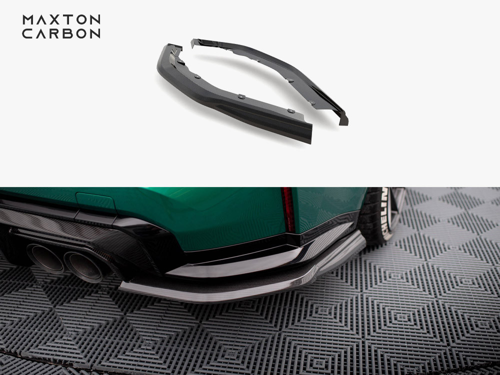 Maxton Carbon Fiber Rear Side Splitters BMW M3 Sedan / Touring G80 / G81