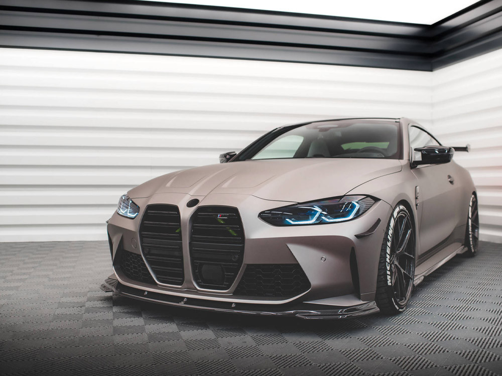 Maxton Carbon Fiber Front Splitter V.2 BMW M4 G82 / G82 Facelift Maxton Carbon Fiber Front Splitter V.2 BMW M4 G82 / G82 Facelift