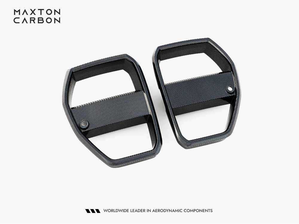 Maxton Carbon Fiber Front Grill + License Plate Holder Base BMW M3 G80 / G81 - WITH ACC Maxton Carbon Fiber Front Grill + License Plate Holder Base BMW M3 G80 / G81 - WITH ACC