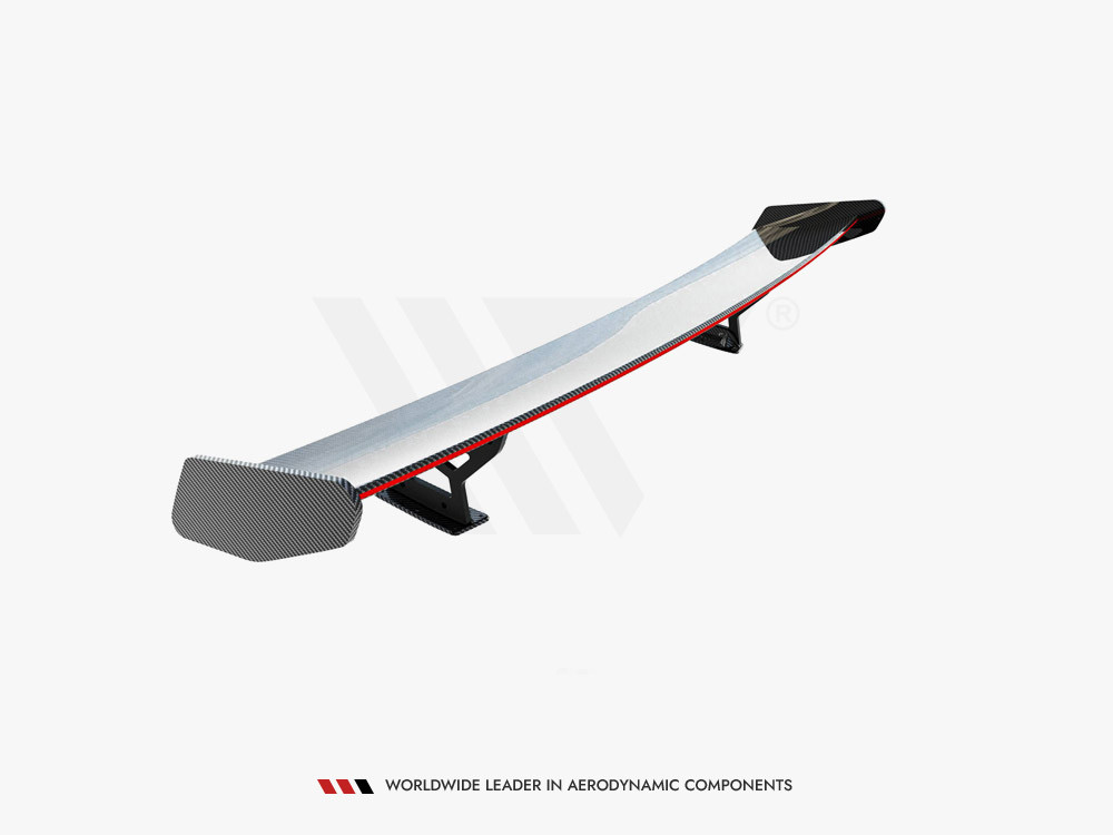 Maxton Carbon Spoiler With Internal Brackets Uprights + LED BMW 5 / M5 Sedan G30 / F90