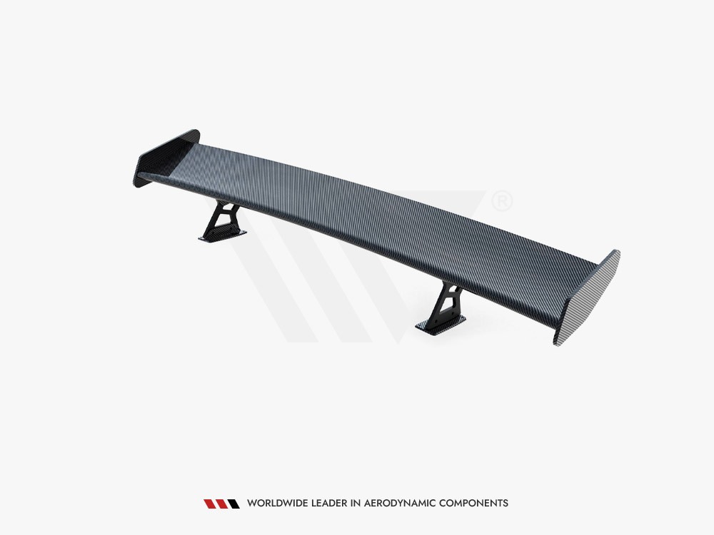 Maxton Carbon Spoiler With Internal Brackets Uprights + LED BMW 5 / M5 Sedan G30 / F90