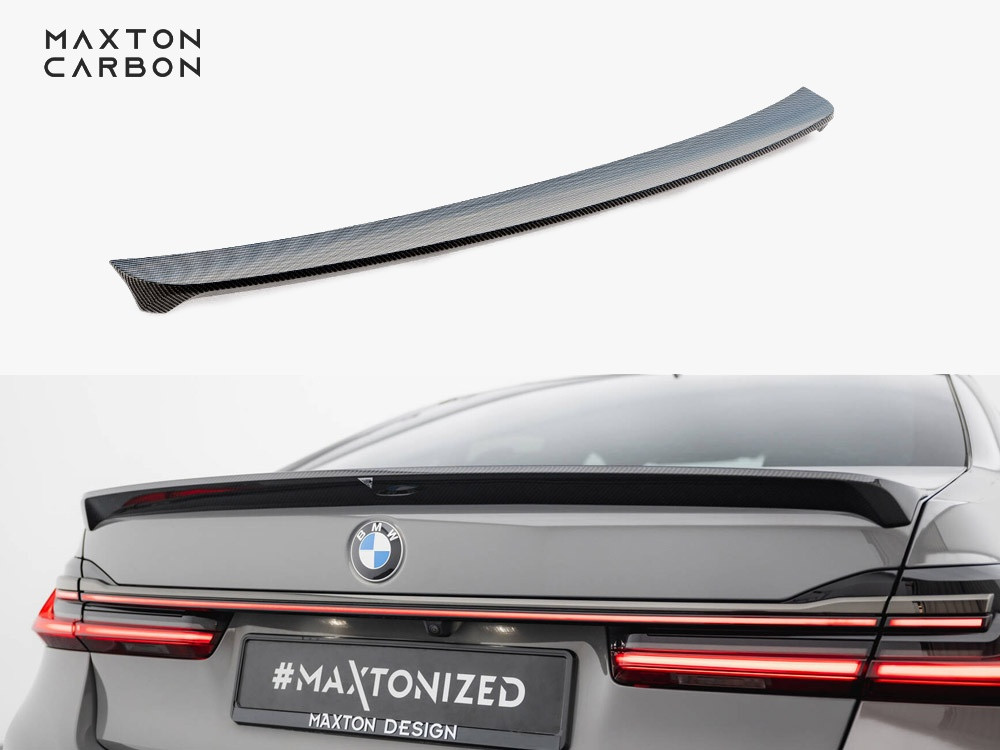 Maxton Prepreg Carbon Fiber Tailgate Spoiler BMW 7 G11 / G11 Facelift Maxton Prepreg Carbon Fiber Tailgate Spoiler BMW 7 G11 / G11 Facelift