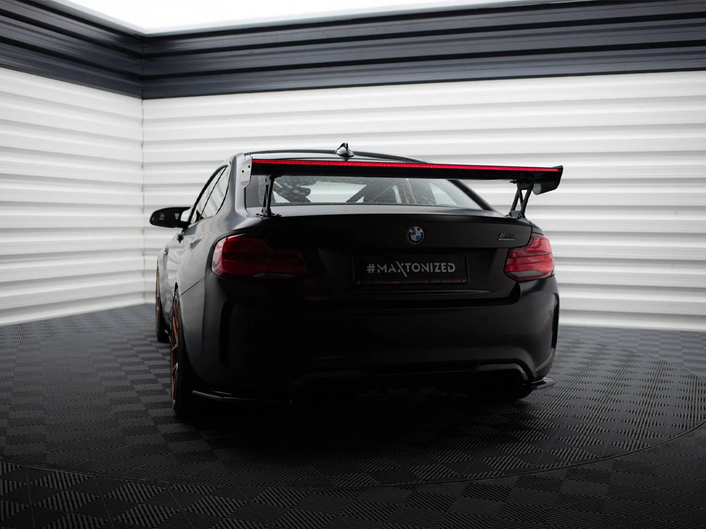 Maxton Carbon Spoiler With External Brackets Uprights + LED BMW M2 F87 Maxton Carbon Spoiler With External Brackets Uprights + LED BMW M2 F87