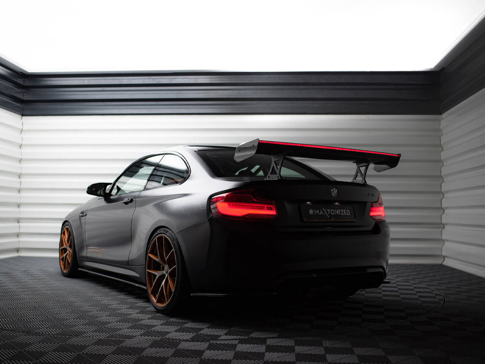 Maxton Carbon Spoiler With Internal Brackets Uprights + LED BMW M2 F87 Maxton Carbon Spoiler With Internal Brackets Uprights + LED BMW M2 F87