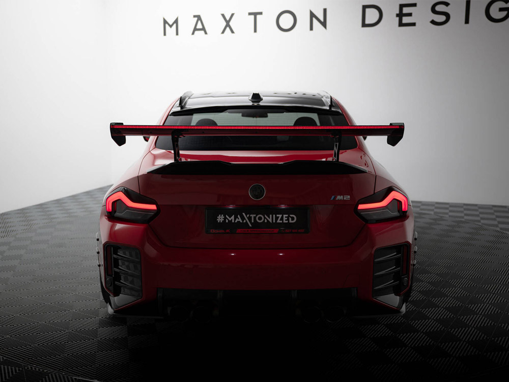 Maxton Carbon Spoiler With Internal Brackets Uprights + LED BMW M2 G87 Maxton Carbon Spoiler With Internal Brackets Uprights + LED BMW M2 G87