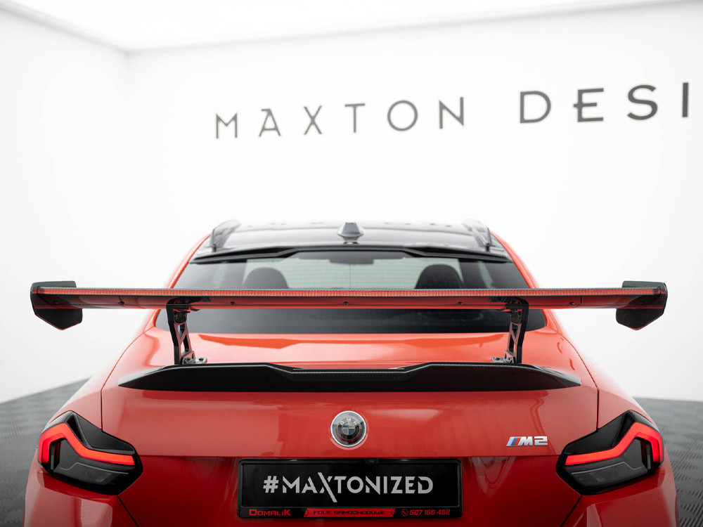 Maxton Carbon Spoiler With Internal Brackets Uprights + LED BMW M2 G87 Maxton Carbon Spoiler With Internal Brackets Uprights + LED BMW M2 G87