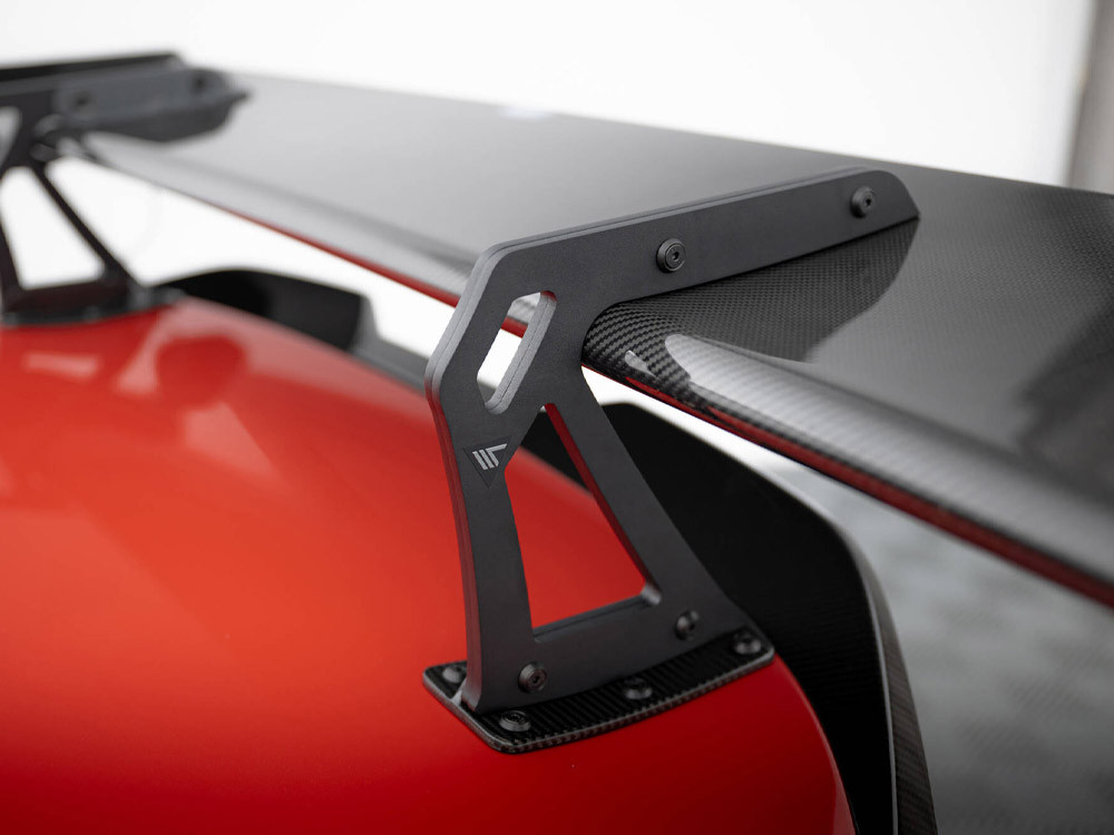 Maxton Carbon Spoiler With Upper Swan Mounting + LED BMW M2 G87 Maxton Carbon Spoiler With Upper Swan Mounting + LED BMW M2 G87