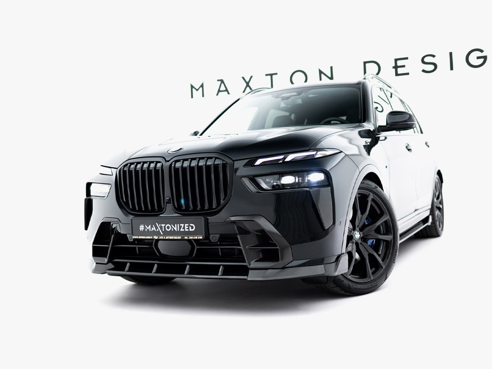 Maxton Prepreg Carbon Fiber Front Splitter BMW X7 M-Pack G07 Facelift Maxton Prepreg Carbon Fiber Front Splitter BMW X7 M-Pack G07 Facelift