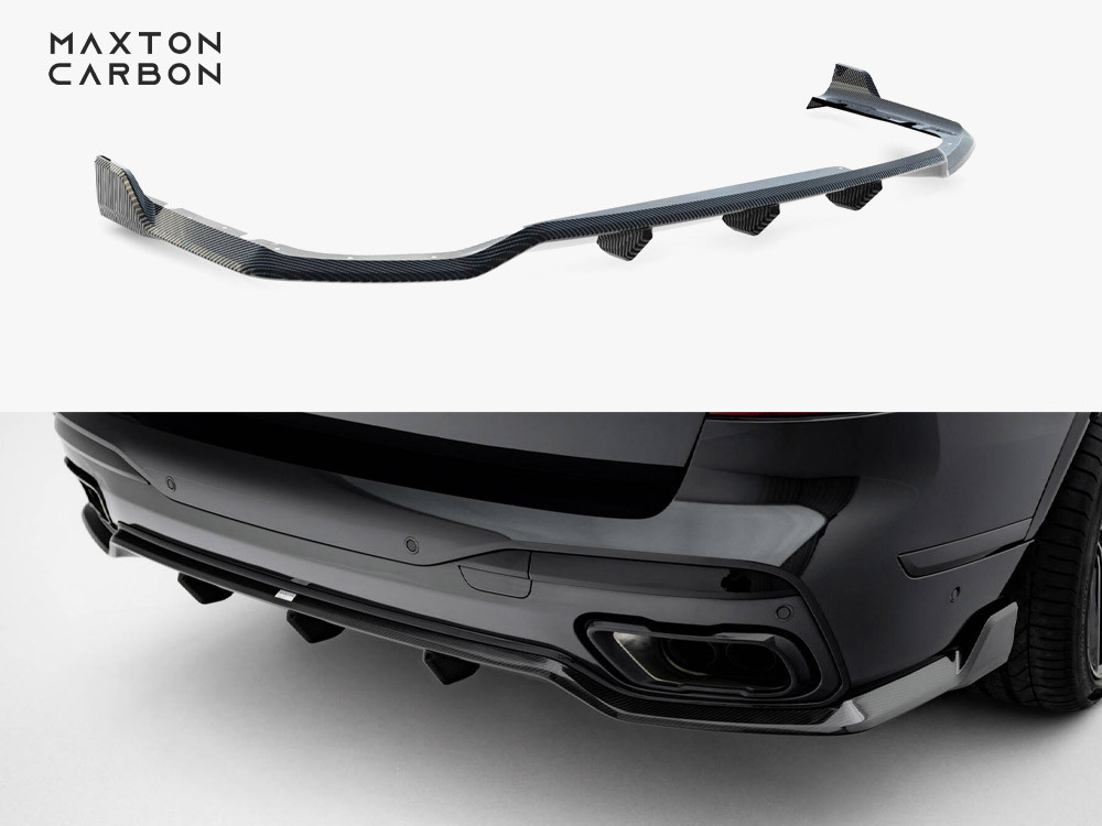 Maxton Prepreg Carbon Fiber Rear Diffuser BMW X7 M-Pack G07 Facelift Maxton Prepreg Carbon Fiber Rear Diffuser BMW X7 M-Pack G07 Facelift