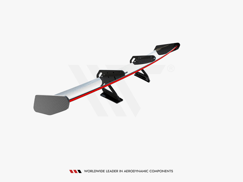 Maxton Carbon Spoiler With Upper Swan Mounting V.1 + LED Porsche 718 Cayman GTS 982c