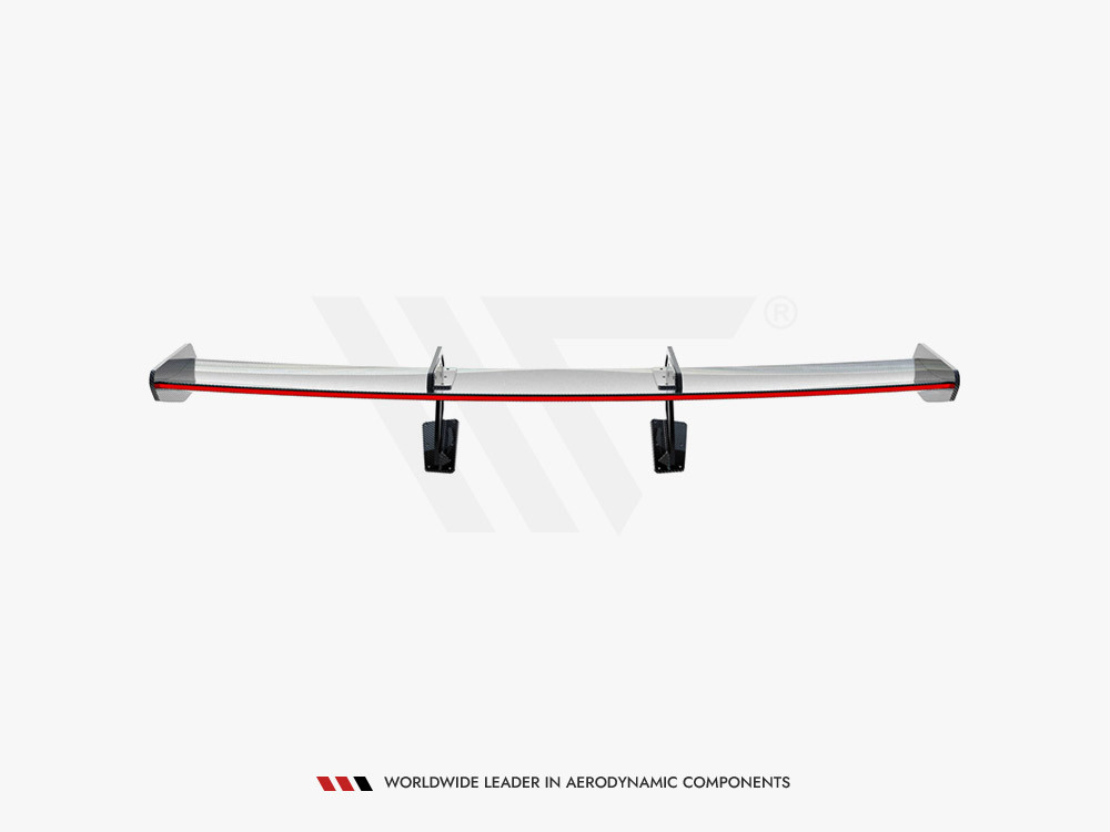 Maxton Carbon Spoiler With Upper Swan Mounting V.1 + LED Porsche 718 Cayman GTS 982c