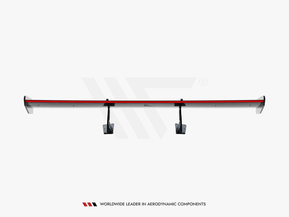 Maxton Carbon Spoiler With Upper Swan Mounting V.1 + LED Porsche 718 Cayman GTS 982c