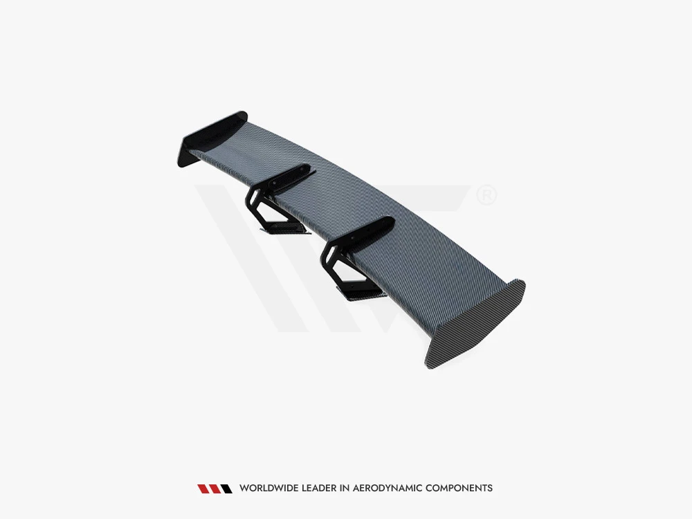 Maxton Carbon Spoiler With Upper Swan Mounting V.1 + LED Porsche 718 Cayman GTS 982c